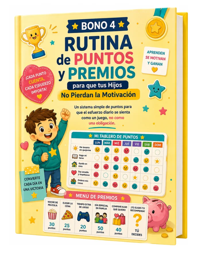 Mockup del bono 4: Rutina de Puntos y Premios